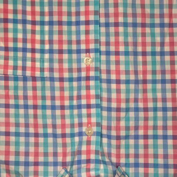 Vineyard Vines Cattail Check Classic Murray Shirt Checkered Button Front Size Md - Picture 3 of 6
